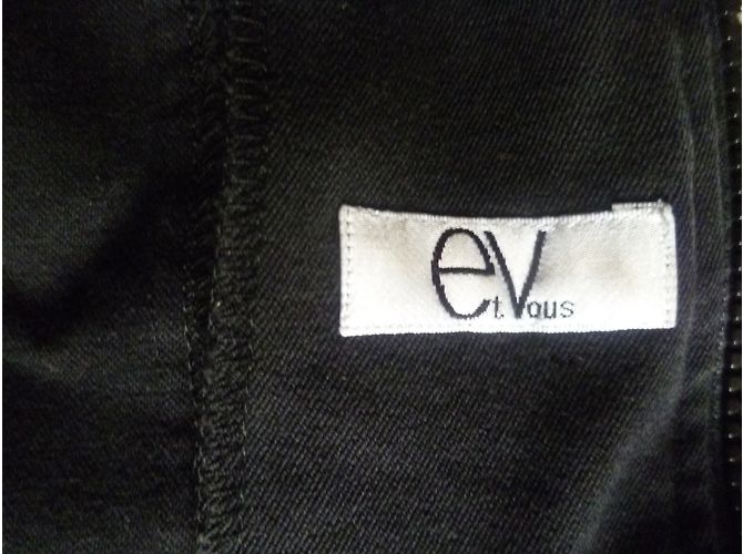 Autre Marque Chaqueta negra de algodón con cuello mao Negro - vista 8