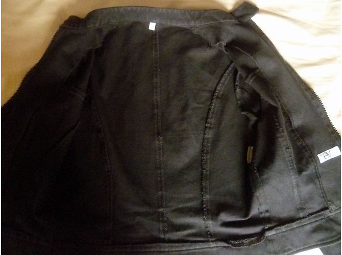 Autre Marque Chaqueta negra de algodón con cuello mao Negro - vista 9