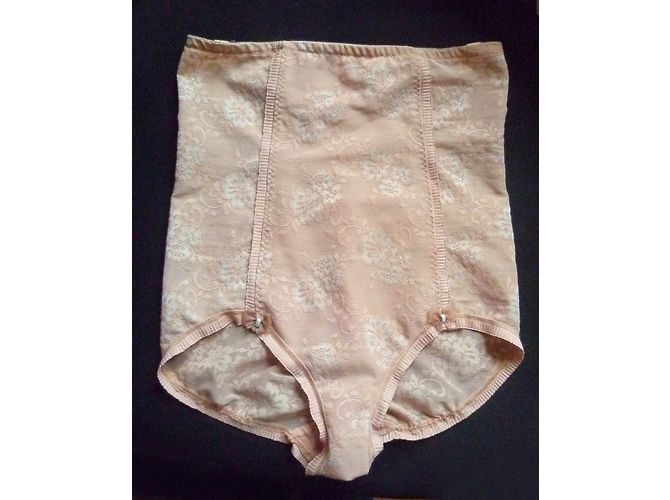 Autre Marque Braga Ventre Plano de Talle Alto Encaje Rosa Beige Carne - vista 10