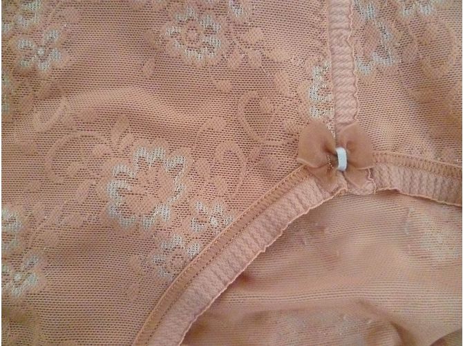 Autre Marque Braga Ventre Plano de Talle Alto Encaje Rosa Beige Carne - vista 5