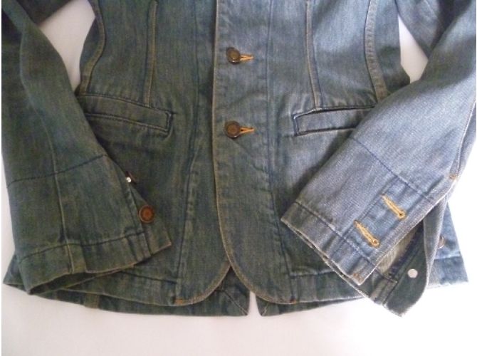 Autre Marque Earl Jeans Jeansjacke Blau Baumwolle Größe S - Ansicht 8
