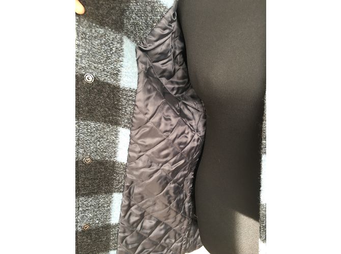 Autre Marque Benetton Abrigo Clásico Azul de Lana Talla 38 - vista 7
