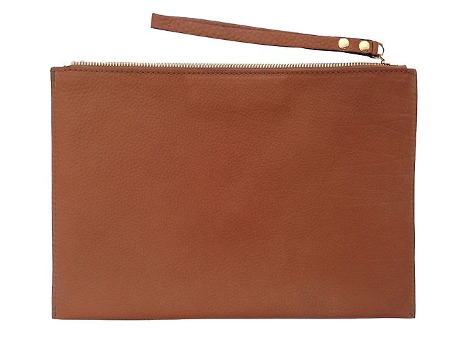 Clutch Pierre Hardy de couro caramelo - vista 2