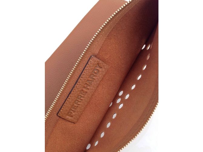 Clutch Pierre Hardy de couro caramelo - vista 5