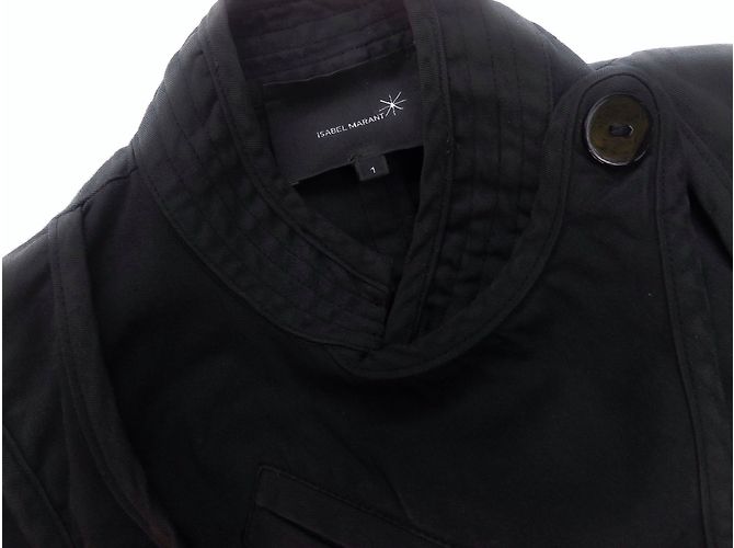 Chaqueta de esgrima Isabel Marant en algodón negro Talla 1 - vista 4