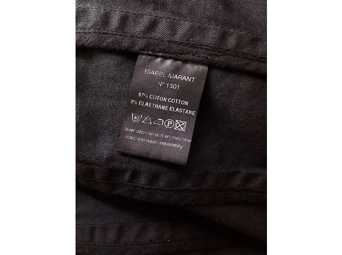 Chaqueta de esgrima Isabel Marant en algodón negro Talla 1 - vista 6