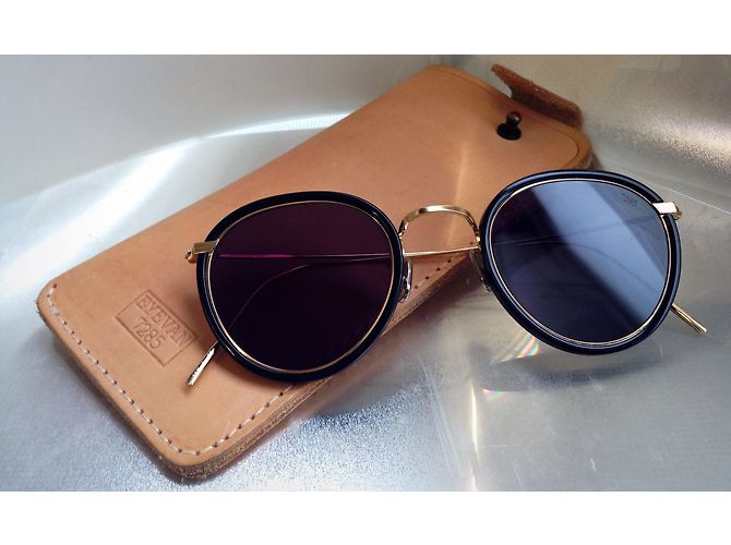 Autre Marque Occhiali da sole EYEVAN 7285 Margo Nero e Oro Rosa - vista 7