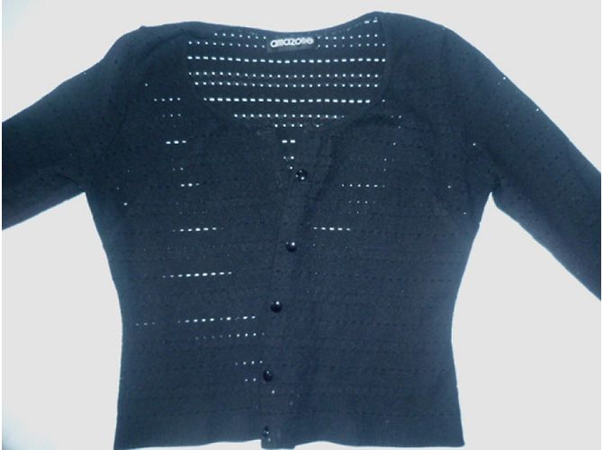 Autre Marque Conjunto Amazon de Chaleco y Camiseta de algodón negro calado - vista 4