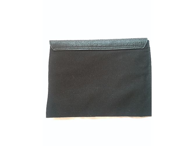 Bolso de solapa Zadig & Voltaire algodón negro - vista 3