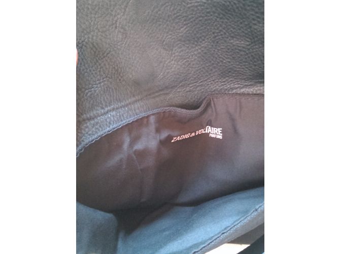 Bolso de solapa Zadig & Voltaire algodón negro - vista 4
