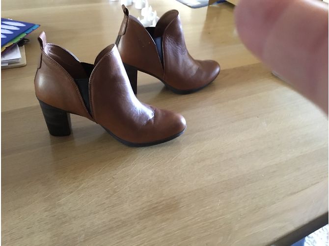 Autre Marque Botines Hispanitas Coñac - vista 4
