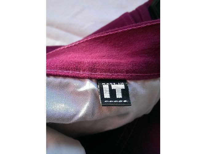 Versace Samthose Aubergine Hohe Taille - Ansicht 7