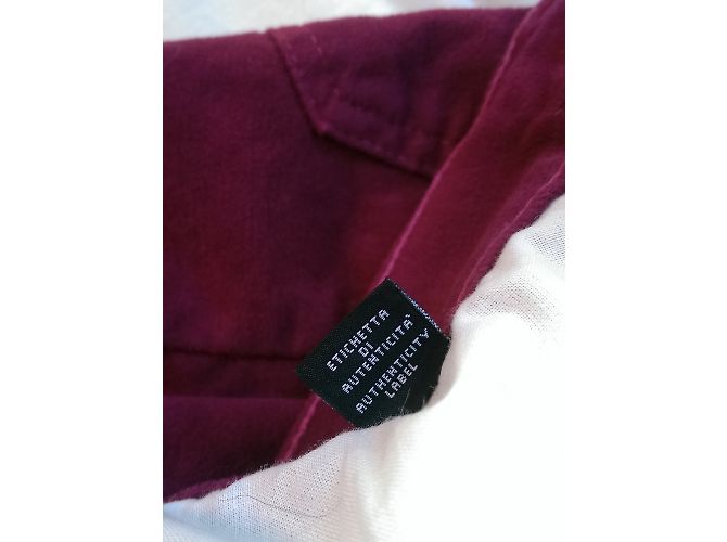 Versace Samthose Aubergine Hohe Taille - Ansicht 8