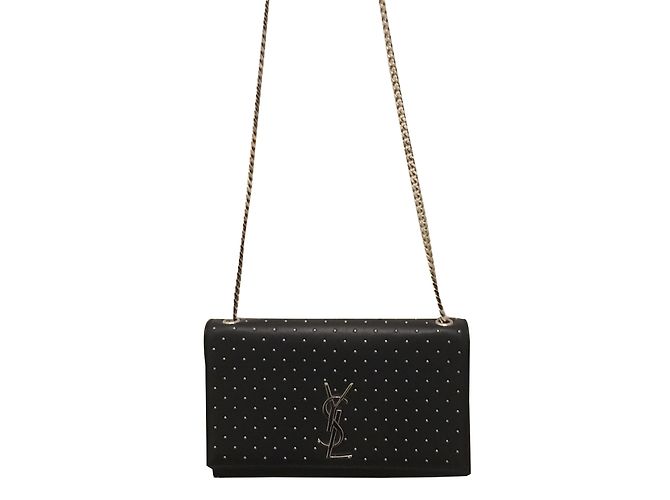 Borsa Yves Saint Laurent monogramma Kate con borchie - vista 2