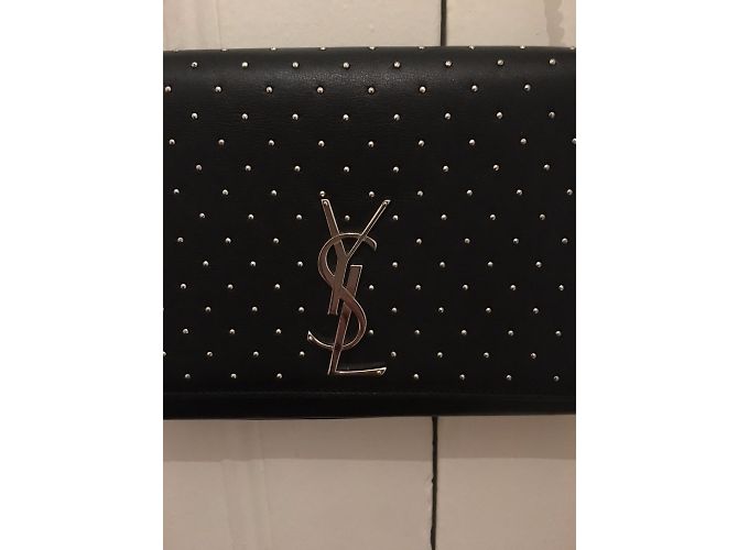 Borsa Yves Saint Laurent monogramma Kate con borchie - vista 3