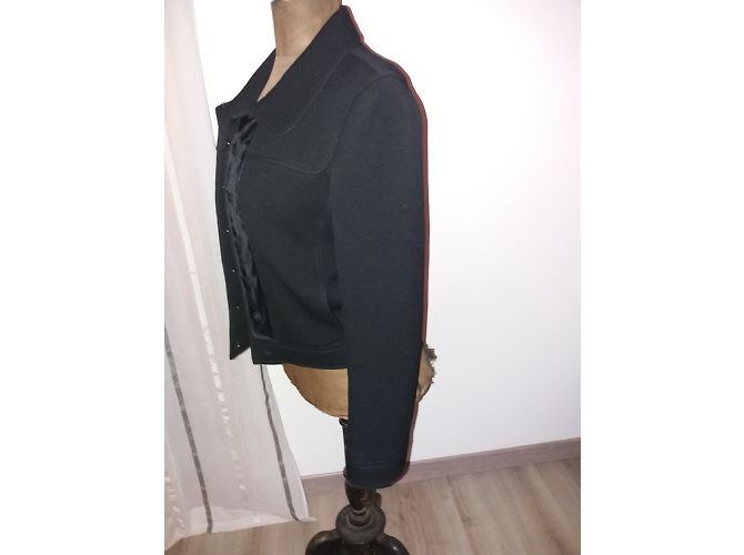 Prada Black Wool Biker Jacket - view 3