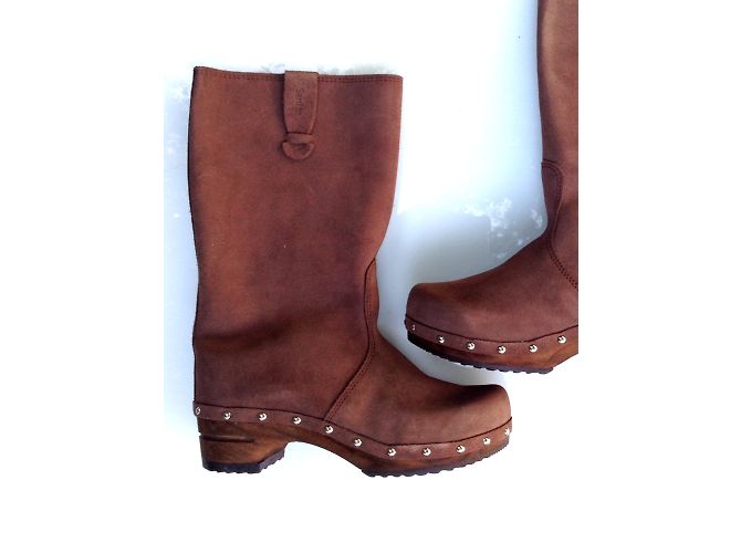 Autre Marque Botines Sanita Gamuza Palisandro 38 Beige - vista 3