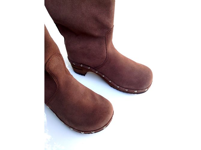 Autre Marque Botines Sanita Gamuza Palisandro 38 Beige - vista 4