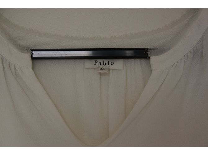 Camicetta Pablo De Gerard Darel in viscosa ecru Beige - vista 4