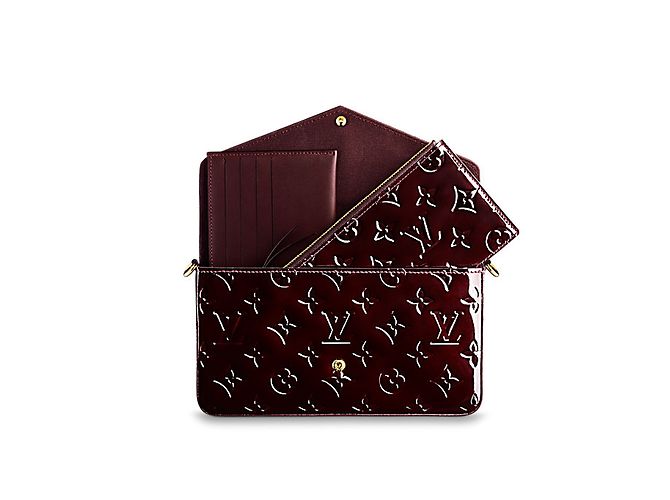 Louis Vuitton Félicie Marrone scuro - vista 13