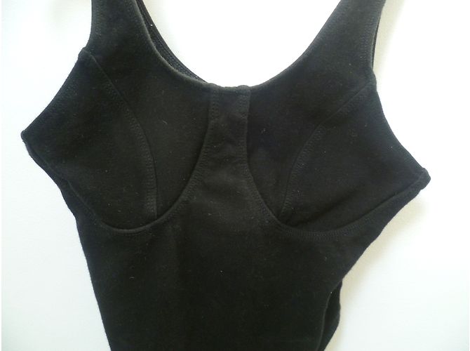 Autre Marque Body Dance France Negro Sin Tirantes de Algodón - vista 6