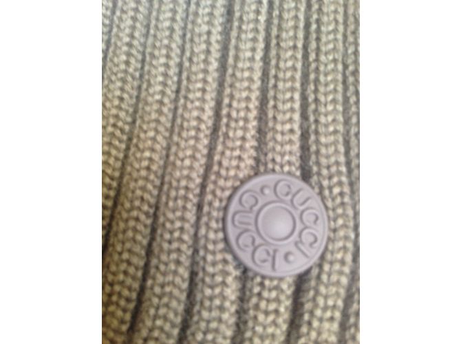 Botines Gucci Sadle Soft Wool RIB Winter Leaf Khaki Caqui - vista 4
