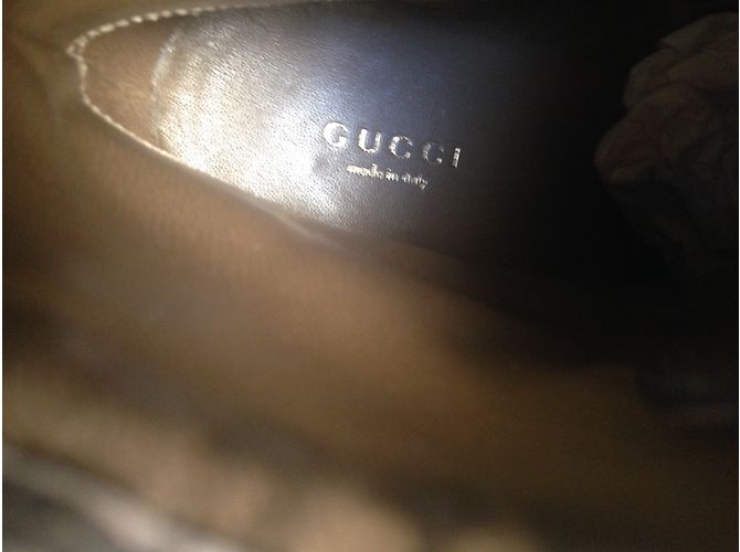 Botines Gucci Sadle Soft Wool RIB Winter Leaf Khaki Caqui - vista 6