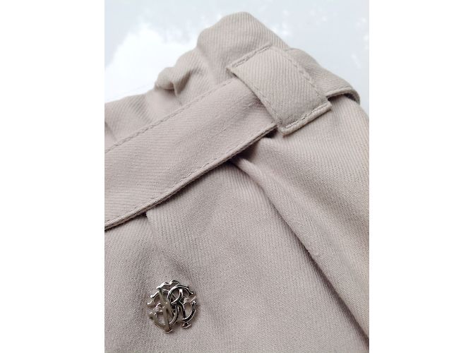 Pantalones de lino Roberto Cavalli Beige - vista 3