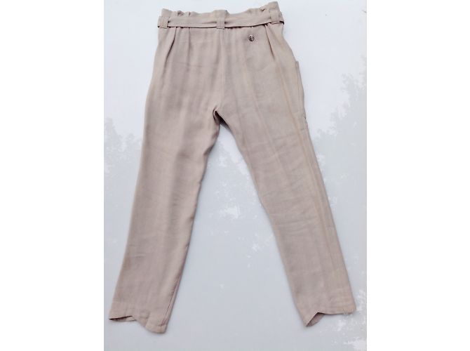 Pantalones de lino Roberto Cavalli Beige - vista 7