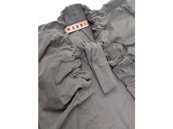 Marni Jacke Perlgrau Wasserabweisend - Ansicht 3