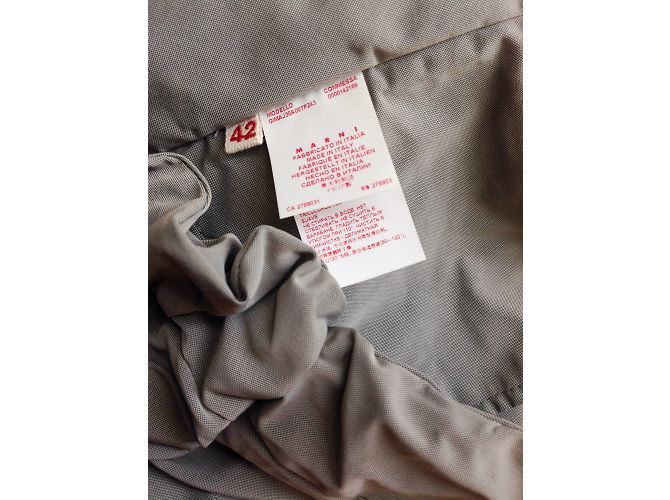Marni Jacke Perlgrau Wasserabweisend - Ansicht 4