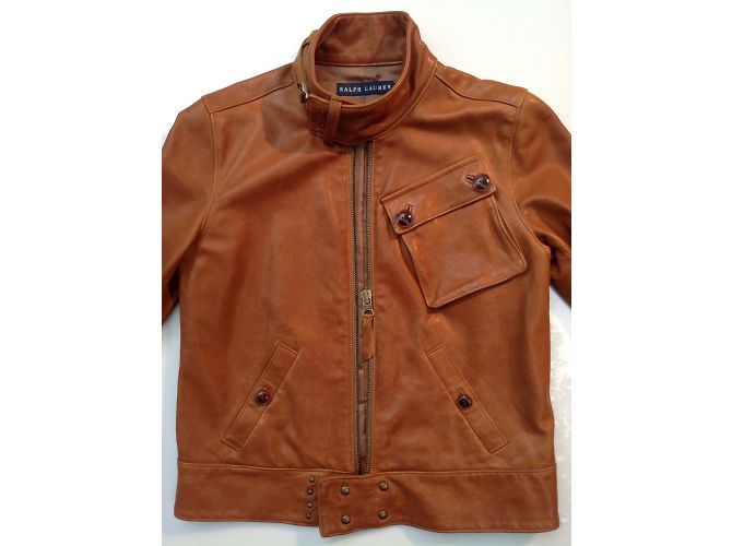 Polo Ralph Lauren Lederjacke Caramel Karamell - Ansicht 3