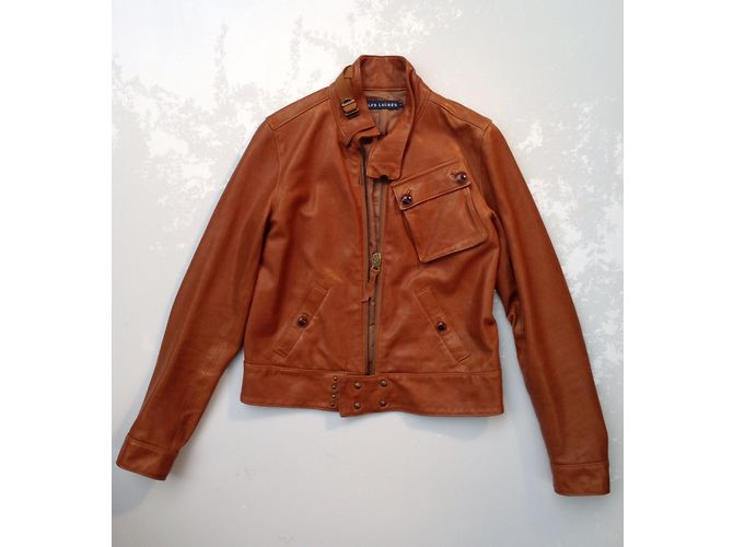 Polo Ralph Lauren Lederjacke Caramel Karamell - Ansicht 4