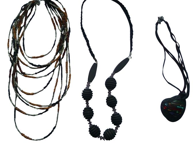 Set di 7 collane e 2 bracciali inconnue in acciaio Multicolore - vista 2