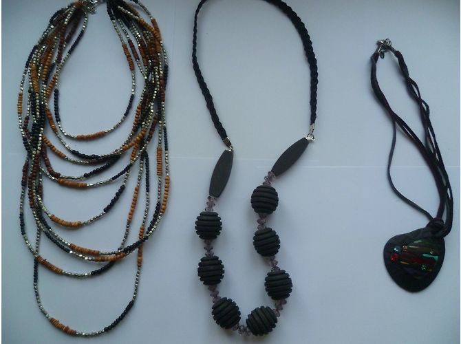 Set di 7 collane e 2 bracciali inconnue in acciaio Multicolore - vista 4