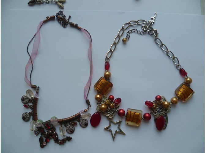 Set di 7 collane e 2 bracciali inconnue in acciaio Multicolore - vista 6