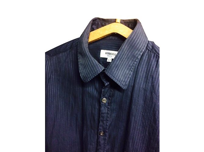 Camicia Sonia Rykiel in cotone blu navy taglia 42 - vista 2