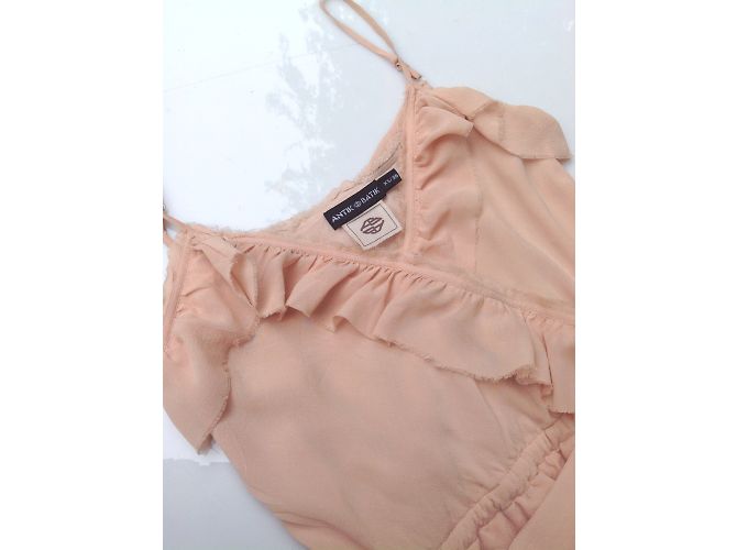Vestido de seda Antik Batik Rosa - vista 3
