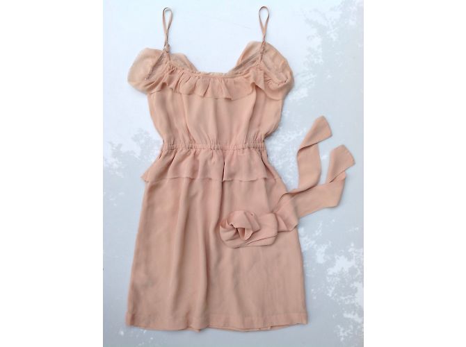 Vestido de seda Antik Batik Rosa - vista 6