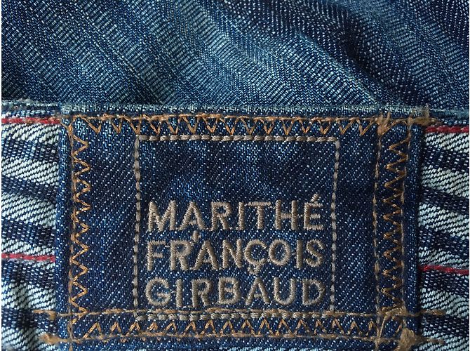 Marithé et François Girbaud Pantalones cortos de algodón azul - vista 4
