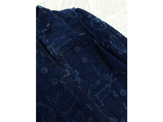 Giacca Zara in cotone blu - vista 4