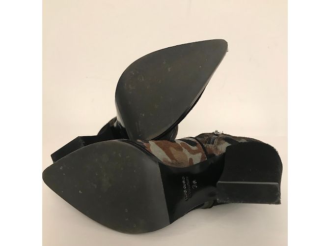 Autre Marque Botas de couro de bezerro EMPRESA camuflagem cáqui Marrom Preto Caqui - vista 4