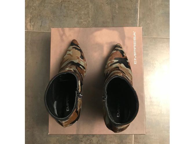 Autre Marque Botas de couro de bezerro EMPRESA camuflagem cáqui Marrom Preto Caqui - vista 6
