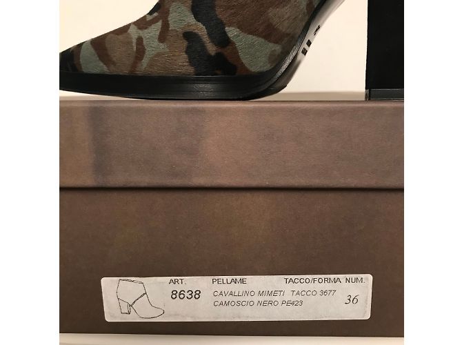 Autre Marque Botas de couro de bezerro EMPRESA camuflagem cáqui Marrom Preto Caqui - vista 7