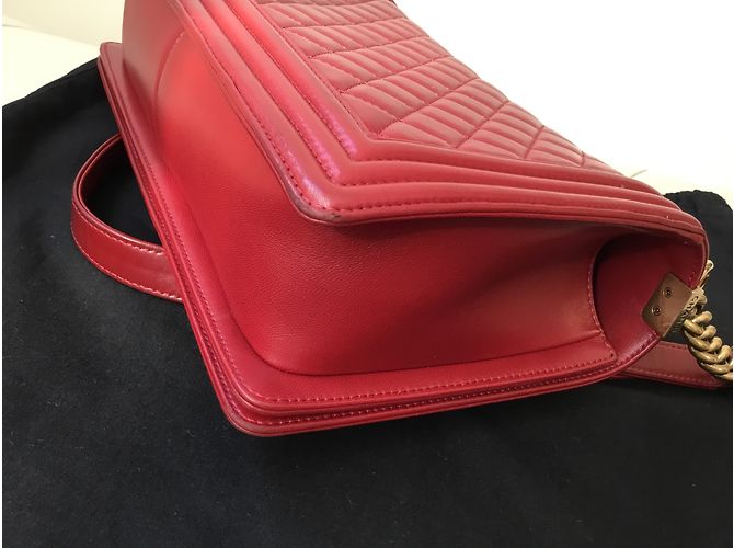 Chanel Boy Tasche Rot - Ansicht 4