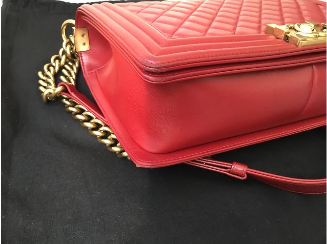 Chanel Boy Tasche Rot - Ansicht 5
