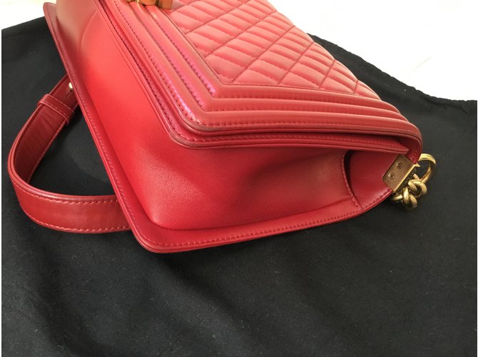 Chanel Boy Tasche Rot - Ansicht 6