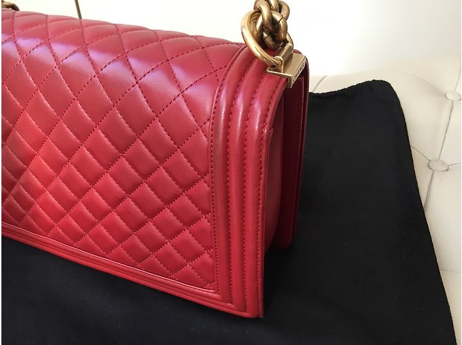 Chanel Boy Tasche Rot - Ansicht 7