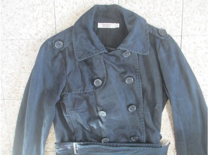 Gabardina de algodón negra Comptoir Des Cotonniers 40FR Negro - vista 3