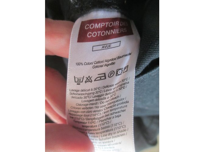 Gabardina de algodón negra Comptoir Des Cotonniers 40FR Negro - vista 5